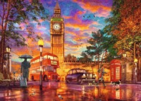 Legpuzzel Zonsondergang Op Parliament Square, Londen, 1000st.