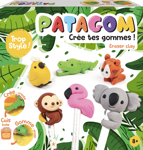 Patagom Patagom Radiergummi-Ton-Set Wilde Tiere