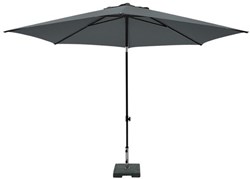 Garten Sonnenschirm MYKANOS PUSH-UP grau 250cm wasserabweisend UV50+