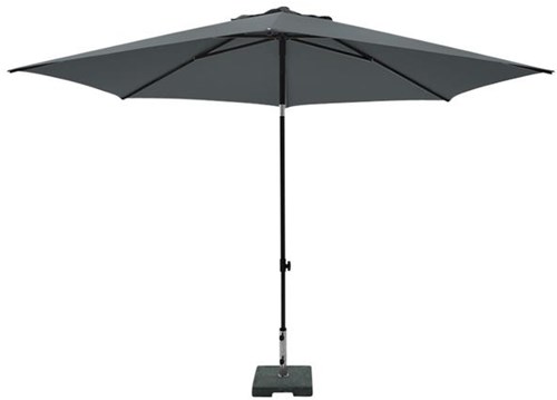 Garten Sonnenschirm MYKANOS PUSH-UP grau 250cm wasserabweisend UV50+