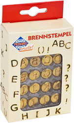 Pebaro Brennstempel Set - Alphabet Buchstaben A-L - Hobbystempel