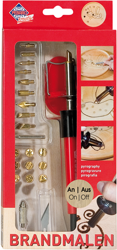 Pebaro Pebaro Holzbrenner-Set Deluxe 20 Aufsätze mit Schalter