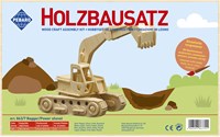 Pebaro Holz Bausatz Bagger - kreatives Lernspielzeug Bastelset