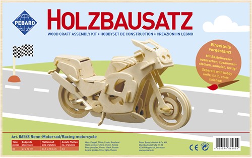 Pebaro Pebaro Holzbausatz Rennmotor