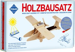 Pebaro Holzbausatz Solarflugzeug kreatives Lernspielzeug