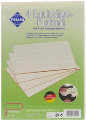Pebaro Pebaro Houten Figuurzaag Plaat Populier A4 4 stuks