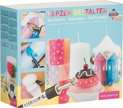 Pebaro Kerzen Dekorationsset Frühling - Kreatives Bastelset für Kerzendekoration