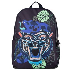 Pick & Pack Tiger Rucksack L Schwarz - Kinder Schulrucksack mit Laptopfach