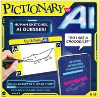 Mattel Gesellschaftsspiel Pictionary vs AI - Familienspiel - Lernspiel