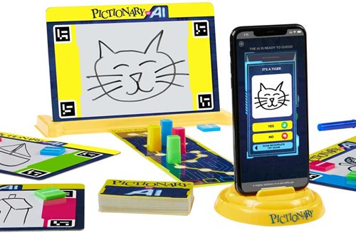 Mattel Gesellschaftsspiel Pictionary vs AI - Familienspiel - Lernspiel-3