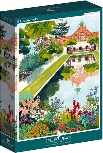 Pieces & Peace Puzzle Balboa Park 1000 Teile buntes Spielzeug-2