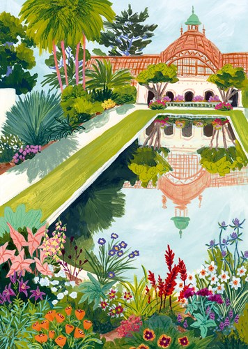 Pieces & Peace Puzzle Balboa Park 1000 Teile buntes Spielzeug
