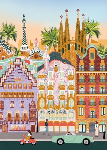 Pieces & Peace Barcelona - 1000 Teile
