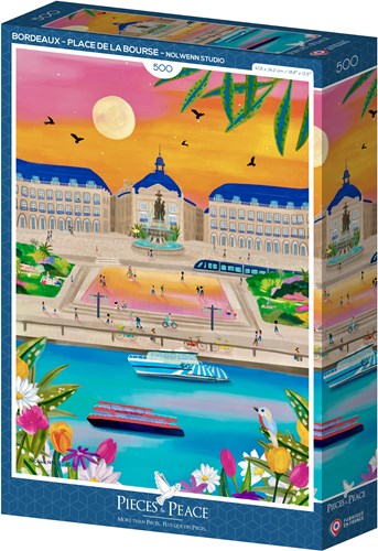 Pieces & Peace Puzzle Bordeaux Place de la Bourse 500 Teile-2