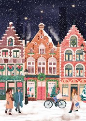 Pieces & Peace Puzzle Brügge Weihnachten 1000 Teile Puzzlespiel