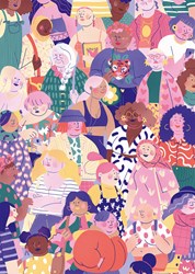 Pieces & Peace Puzzle Crowd - 1000 Teile buntes Spielzeug
