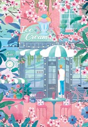 Pieces & Peace Puzzle Eisdiele - 1000 Teile buntes Legespiel