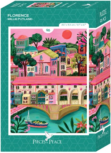 Pieces & Peace Puzzle Mini Florenz 96 Teile Lernspielzeug-2