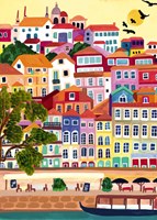 Pieces & Peace Puzzle Porto Portugal 1000 Teile buntes Spielzeug