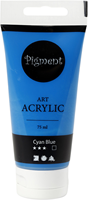 Creativ Company Acrylfarbe Blau - Pigment Art Cyan 75ml Malen