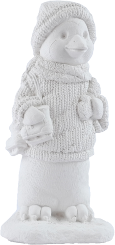 Ismare Keramik-Pinguin mit Schlittschuhen