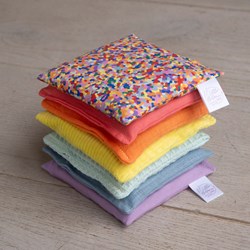 Little Botanic Label Sensorische pittenzakjes - Pastel + super confetti - 7 stuks