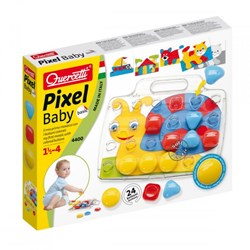 Quercetti Mosaik Spielzeug Pixel Baby basic 24-teilig bunt