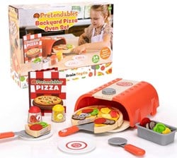 Fat Brain Toys Pizza Spielset - Lernspielzeug für Kinderküche und Rollenspiel