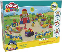Play-Doh Bauernhof Bauklötze Spielset - kreatives Lernspielzeug