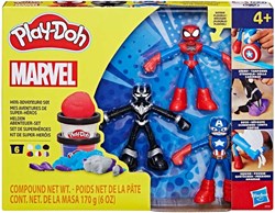 Hasbro Marvel Knetset Play-Doh Spielset mit Superheldenfiguren