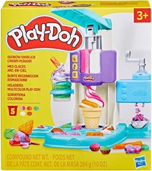 Play-Doh Regenbogen Eismaschine Spielset - Knete Eiscreme Kinder Kreativset
