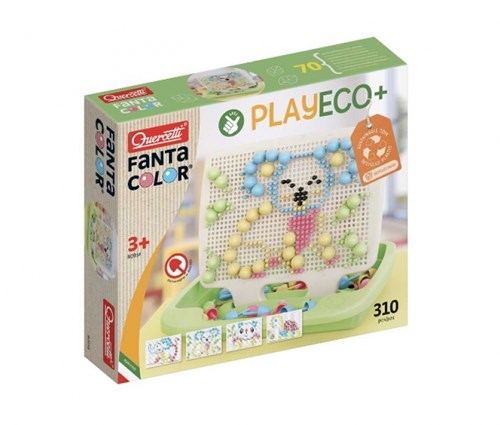 Quercetti Mosaikspielzeug Play Eco+ FantaColor 310-teilig