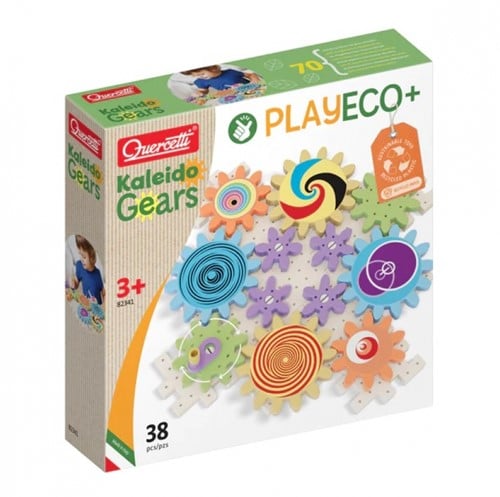 Quercetti Kaleido Gears Play Eco Tandwielenset, 38dlg.