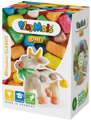 PlayMais Kreativ-Bauset Kuh - über 70 Bastelstücke für Kinder