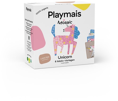PlayMais Bastelset Einhorn Mosaik - kreatives Spielzeug