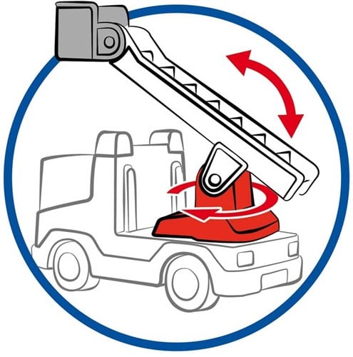 Playmobil Feuerwehrwagen mit Leiter - 1.2.3 - Spielzeugfahrzeug-2