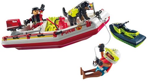 Playmobil Feuerwehrboot Spielzeug mit Jetski - Action Heroes-2