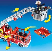 Playmobil Feuerwehr Spielzeug Drehleiterwagen City Action 9463-2