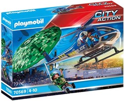 Playmobil Polizeihelikopter Spielzeug Fallschirm-Verfolgung 70569