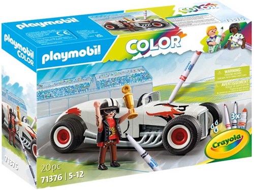 Playmobil Rennauto Farbset - kreatives Spielzeugauto für Kinder
