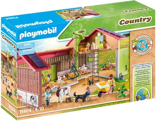 Playmobil Country Bauernhof Spielset - großer Bauernhof mit Tieren