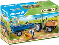 Playmobil Country Spielzeug Traktor mit Anhänger - 71249 Bauernhof