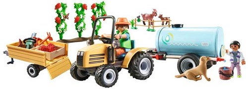 Tractor Met Aanhanger En Watertank-2