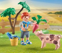 Playmobil Country Spielzeug idyllischer Gemüsegarten bei Großeltern Bauernhof-3