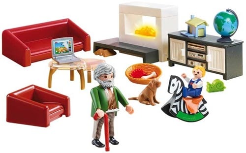 PLAYMOBIL Dollhouse 70207 Gemütliches Wohnzimmer, mit Lichteffekt, ab 4 Jahren-2