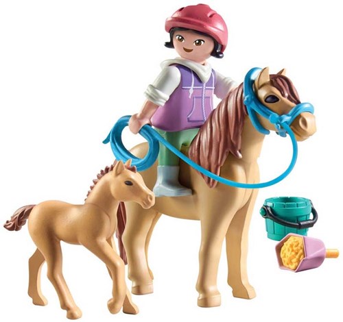 Playmobil Horses of Waterfall Spielset Kind mit Pony und Fohlen-2