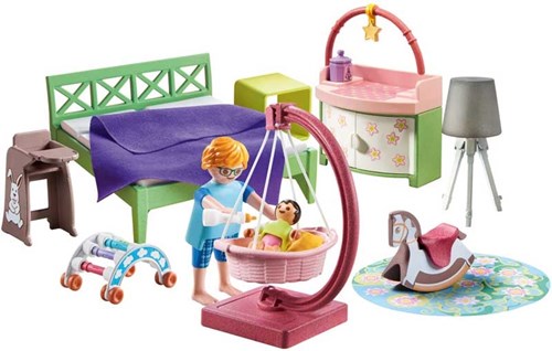 Playmobil Schlafzimmer Spielset mit Baby Spielecke - My Life - 71609-2