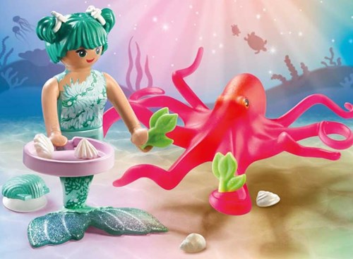 Zeemeermin Met Van Kleur Veranderende Octopus-3