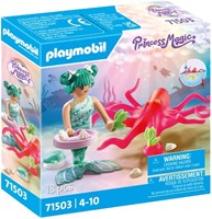 Playmobil Princess Magic Meerjungfrau Spielzeug mit Farbwechsel-Oktopus