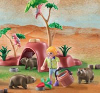 Playmobil Wiltopia Wombat Unterschlupf nachhaltiges Spielzeug Set-2